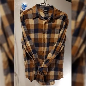 Yellow Plaid Button Up
